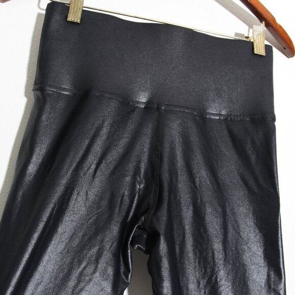 CARBON38 High Rise 7/8 Legging in Takara Shine Black Metallic Shimmer Size Small - Picture 12 of 15